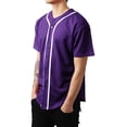 thumbnail image 2 of Ma Croix Mens Baseball Jersey Button Shirt Active Sportswear, 2 of 5