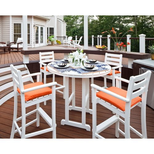 Trex Outdoor Monterey Bay 5 Piece Bar Height Dining Set