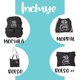 thumbnail image 2 of Mochila Escolar Set 5 PCS | Bolso De Viaje Para Laptop | Estuche De Cosméticos y/o Accesorios | Bolso Para Cables, Cargadores, Utensilios | Lapicera Regalo MIMA 2 Casual, 2 of 9