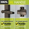 thumbnail image 2 of Door Lever with Deadbolt Lock for OutSwinging Doors Matte, 2 of 5