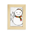 thumbnail image 1 of Tiempo de nieve copo de nieve ilustración Escritorio de madera Arte Pintura 5x7 pulgadas marco de foto foto, 1 of 4