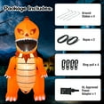 thumbnail image 6 of Costway 8FT Halloween Inflatable Pumpkin Head Dinosaur Blow Up with LED Lights, 6 of 9