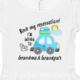 thumbnail image 4 of Inktastic Book My Reservation I'm Going to Grandma and Grandpa's Girls Toddler Dress, 4 of 5