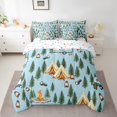 thumbnail image 2 of Erosebridal Camper Bedding Sets King Size, Cartoon RV Car Comforter Sets with Sheets, Happy Camping Decor, Reversible 7pcs, 2 of 5