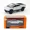 Silvery With box, variant on 1:36 Tesla Cybertruck Pickup SUV Alloy Car Model Diecast Metal Toy Off-Road Vehicle Pull Back Truck Sound Light Toy Collection
