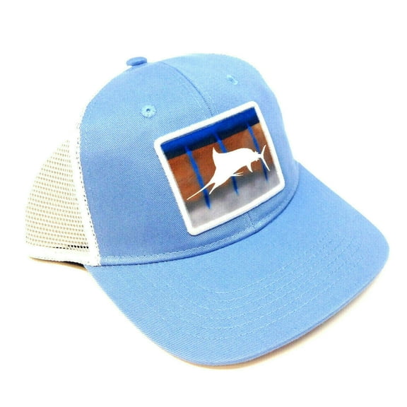 OC Sports MARLIN Cotton Twill Mesh Back Cap - Blue White