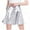 White, variant on Riforla Women's Casual Fashion Shiny Metallic Flared Pleated A-Line Mini Skirt Skirts for Women Pink S