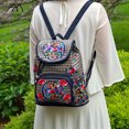 thumbnail image 4 of Bolso de estilo étnico bordado, mochila de lona bordada, bolso de hombro, bolso de estudiante bordado, 4 of 5