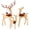 Bronze Gold, variant on 3-Piece Large Christmas Deer Family, Lighted Christmas Outdoor Decoration, White