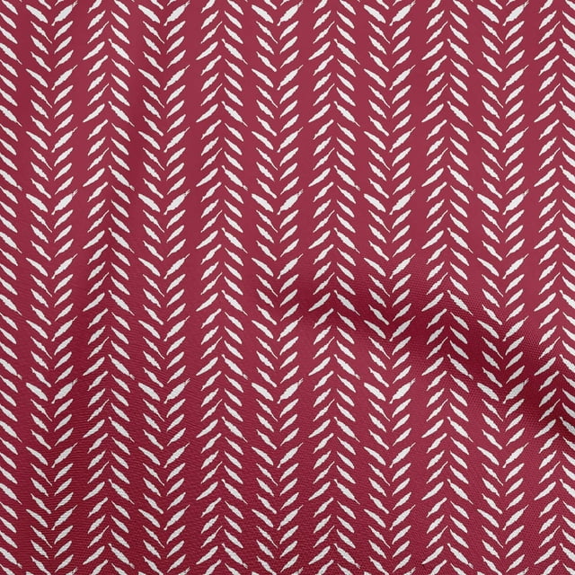 oneOone Popeline de Coton Rouge Tissu à Blocs Matière de Robe Tissu Imprimé Tissu au Mètre 42 Pouces de Large-3j