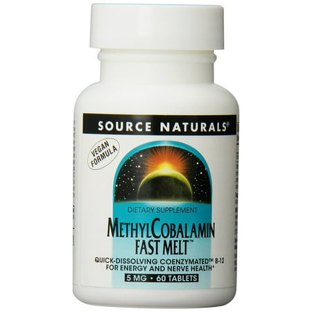 Source Naturals, Methylcobalamin Fast Melt, 5 mg, 60