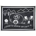 thumbnail image 2 of Ming’s Mark RV Home Outdoor Mat, “Home Is Where We Park It”, Black/White, 8’ x 11’, Reversible, 2 of 3