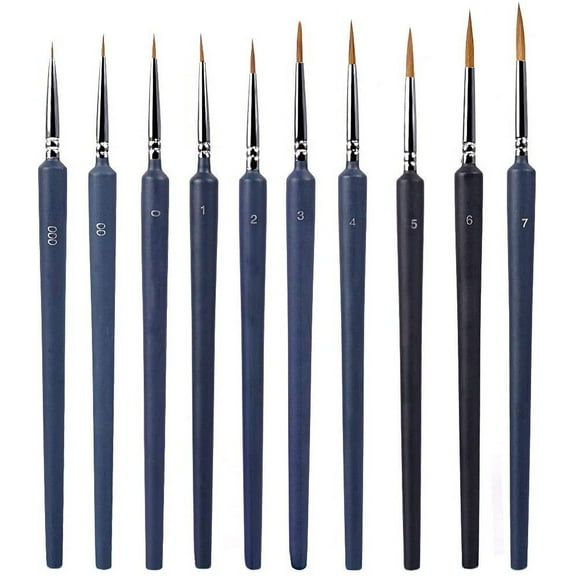 Detail Painting Brush 10Pcs, Paint Brushes in art supplies Perfect for Kids, Students, Beginners, Artist, Art Project