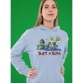 thumbnail image 2 of Rat Fink Rat N Roll Band Hoodie Women -T-Line Designs, Female Large, 2 of 4