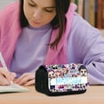 thumbnail image 3 of Kpop Demon Hunters Large Pencil Case with Zipper 8" Storage Pen Bag Organizer Stationery, Portable Makeup Bag Best Cute Xmas Collectible Birthday Gift, 3 of 7