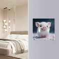 thumbnail image 5 of Dailycode Light Switch Plate Covers 2 Gang Wall Plate Plastics Outlet Covers for Kitchen Home Office Decor Cute Pig and Flower Petals, 5 of 8