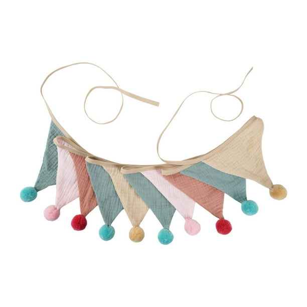 Banderines triangulares, accesorios para fotomatón, letreros, suministros para fiestas, banderines, pancartas. Color B