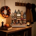 thumbnail image 6 of Trovenix Vintage Halloween Wooden Table Decoration Rustic Style Tray Halloween Crafts Decoration Spooky Town Display for Home Tabletop, 6 of 6