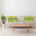thumbnail image 4 of Ambesonne Nature Throw Pillow Cover 4 Pack, Black Sheep White Goats, 16", Fern Green Cream, 4 of 7