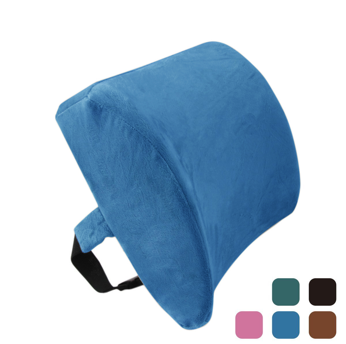 Fasisa Memory Foam Back Cushion Healthcare Lumbar Back Support Pillow With Strap
