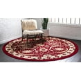thumbnail image 4 of Rugs.com Neda Collection Rug – 8 Ft Round Red Low Rug Perfect For Kitchens, Dining Rooms, 4 of 9