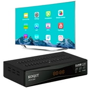 KOQIT H.265 HD DVB-S/S2 FTA Digital Satellite Receiver, Free to Air HEVC USB WiFi TV Sat Decoder, Supports Intelsat Galaxy 19, MeeCast TV Stick Sat to IP