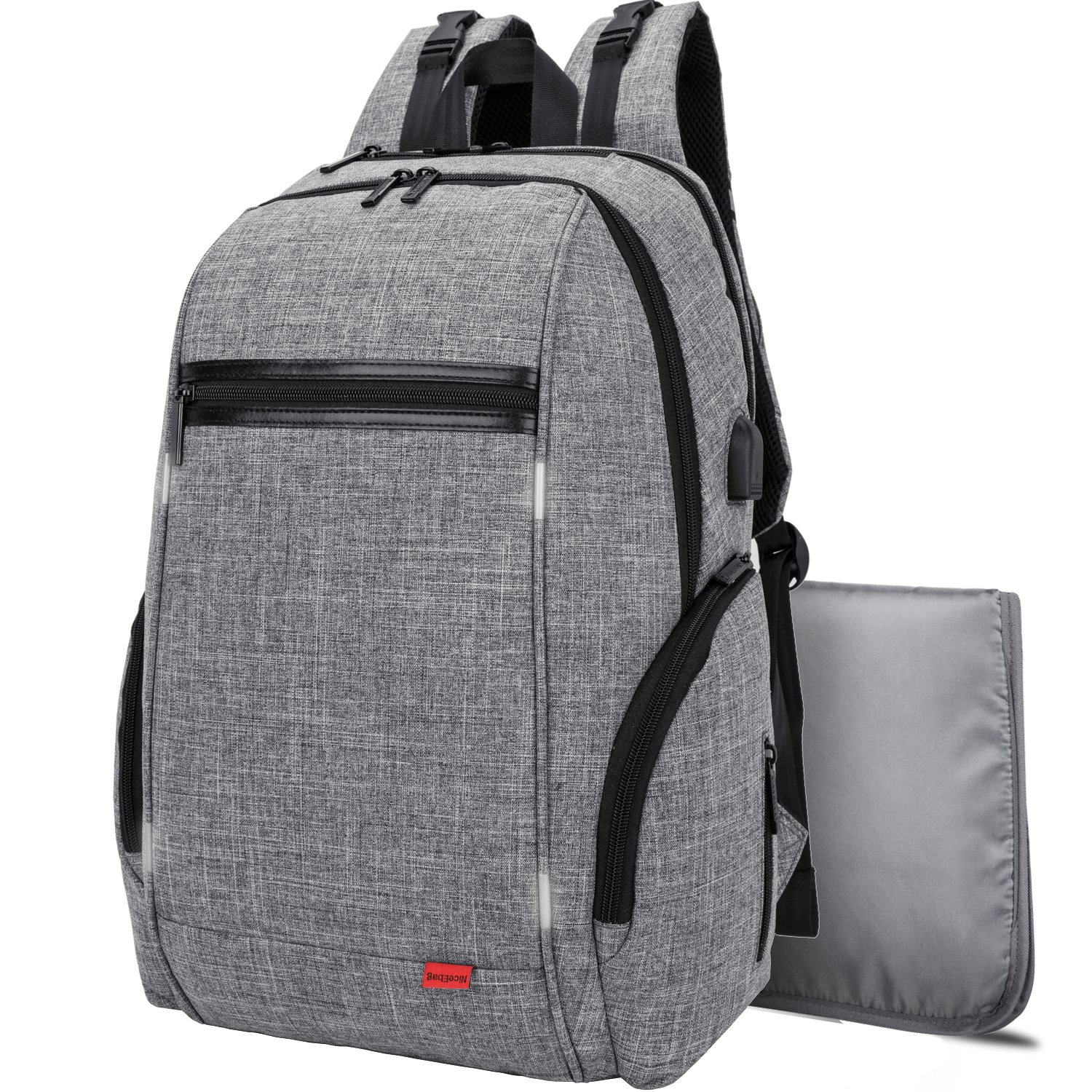 Diaper Bag Backpack Large Waterproof Travel Baby Diapers Bag fit 17