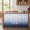 Blue, variant on Kitchen Cabinet Curtains Mist Ocean Sink Skirt for Bathroom Coastal Indigo Gray Ombre Sea Waves Minimalist Dishwasher Curtain Cover Under Desk Curtain Skirt Privacy Drape for Classroom 28"x51"