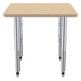 thumbnail image 5 of ECR4Kids 30in x 30in Square Everyday T-Mold Adjustable Activity Table Maple/Maple/Silver - Super Leg, 5 of 8