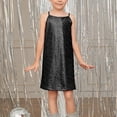 thumbnail image 2 of XQYLOS Girls Sequin Dress Adjustable Spaghetti Strap Pencil Cami Midi Bodycon Sparkly Party Holiday Wedding Prom Homecoming Formal Dance Birthday Gift 6-15Y, 2 of 4