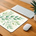 thumbnail image 4 of Watercolor Green Leaves And Branches Mouse Pad Low Profile Gaming Mat, 4 of 7