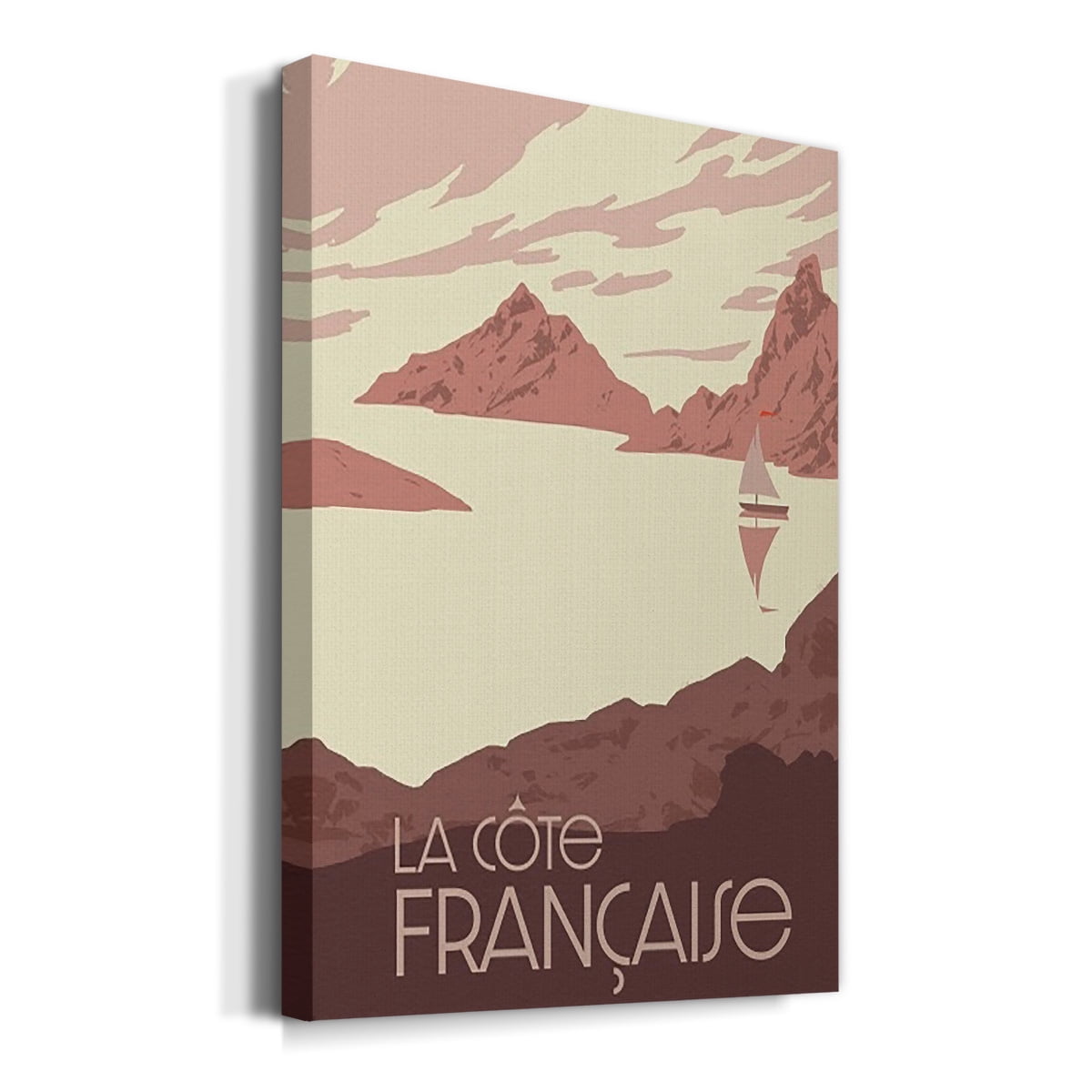 French Coast II Premium Gallery Wrapped Canvas - Ready to Hang