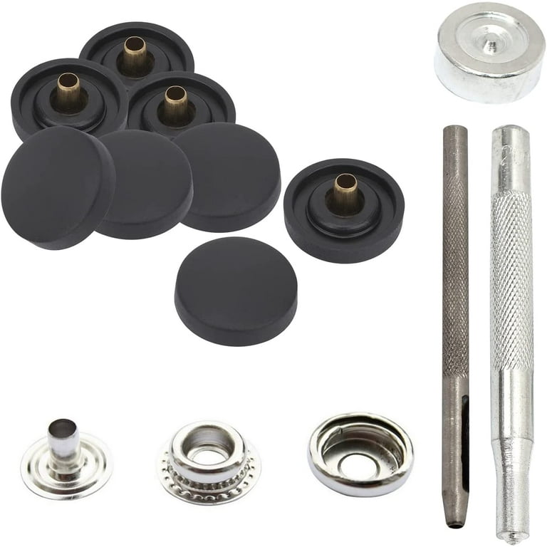 Trimming Shop 15mm Large Press Studs Snap Fasteners Plastic Cap