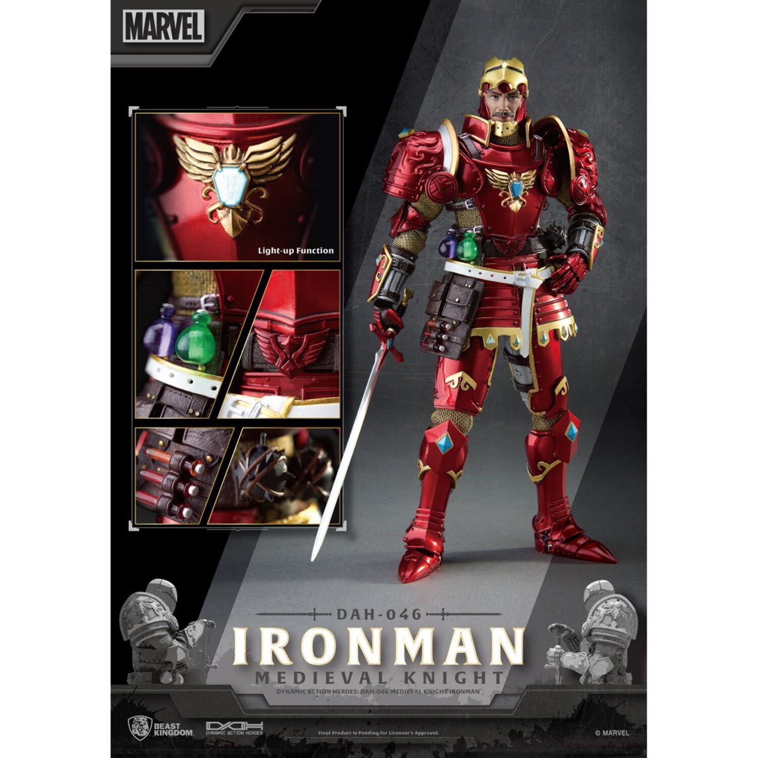 Medieval Knight Iron Man DAH-046 Dynamic 8-Ction Figure
