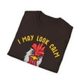 thumbnail image 5 of Hen Look Calm Novelty Apparel Pecked You 3 Times Unisex Softstyle T-Shirt, 5 of 7