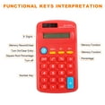 thumbnail image 3 of Uxcell Small Pocket Calculator Home Office Handheld Calculators 8 Digit Display Red 2 Pack, 3 of 6