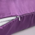 thumbnail image 3 of Flxxie Satin Silky Slip Cooling Body Pillowcase, Body Pillow Cover with Hidden Zipper, 20x54 Inches, Purple, 3 of 5