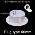 thumbnail image 2 of 40-100mm Decorative Wall Hole Cover Protective Vents Decor Cap Plastic Plug, 2 of 9