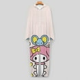 thumbnail image 6 of Kuromi And My Melody Unisex Onesie Pajamas Zipper Jumpsuit Hooded One Piece Sleepwear for Family Mens Womens, 6 of 8