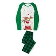 thumbnail image 6 of MIPREWUY Family Matching Christmas Pajamas Sets Long Sleeve Elk Print Tops + Plaid Pants or Long Sleeve Patchwork Jumpsuit, 6 of 11