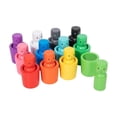 thumbnail image 3 of Color Sorting Cups Juguetes Educativos Vasos Apilables de Madera Actividades Sensoriales Juego de Emparejamiento para Mejorar Habilidades Motrices, 3 of 9