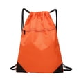 thumbnail image 2 of Bolsas gimnasio con cordón Baoblaze bolsa viajes playa 40x35 cm 15,75x13,7 naranja, 2 of 8