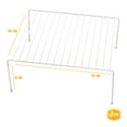 thumbnail image 6 of YBM Home Wire Cabinet Helper Shelf Organizer and Storage Rack Helper for Kitchen & Cabinet Shelf, White, 6 of 8