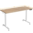 thumbnail image 3 of Cubiker 55 x 24 inch Standing Desk Height Adjustable Desk Home Office Electric Table, Maple, 3 of 5