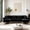 Black, variant on Wiilayok U Shaped Sectional Sofa,Chenille Fabric U Shaped Modular Couch with Double Reversible Chaise, 4 Seater Sofa Set for Living Room, Dark Black