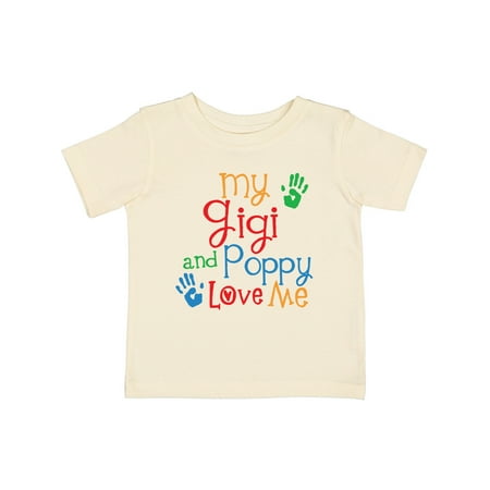 

Inktastic My Gigi and Poppy Love Me Gift Baby Boy or Baby Girl T-Shirt