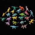 thumbnail image 4 of 24 piezas/bolsa de mini dinosaurios luminosos que brillan en la oscuridad, modelo de dinosaurio, juguetes para bebés, decoraciones para pasteles, regalo para niños, 4 of 5