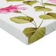 thumbnail image 2 of Ambesonne Tropic Fitted Sheet, Wild Exotic Branches, Twin Size, Pink Green White, 2 of 3
