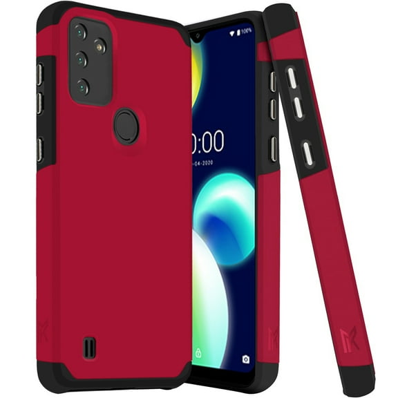 For Wiko Voix / Tinno U616AT Shockproof Cover Phone Case   Tempered Glass - mk Dark Pink