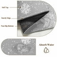 thumbnail image 2 of Christmas Snowflakes Area Rug 3x5 Washable Rug Non Slip Winter Xmas Pine Leaf Grey White Large Area Rug Indoor Floor Carpet for Entryway Bedroom Kitchen Living Room Home Office Dining Room Nursery, 2 of 8